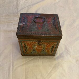 Antique toleware Art Deco Noveau biscuit tin Uneeda National Biscuit Co. 1920’s